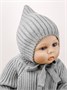 Шапка детская вязаная Amarobaby Pure Love Elf, демисезонная, серый AB-OD22-PLEl16/11-38