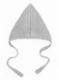 Шапка детская вязаная Amarobaby Pure Love Elf, демисезонная, серый AB-OD22-PLEl16/11-38
