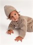 Шапка детская вязаная Amarobaby Pure Love Tot, демисезонная, бежевая AB-OD22-PLT16/03-38