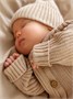 Шапка детская вязаная Amarobaby Pure Love Tot, демисезонная, бежевая AB-OD22-PLT16/03-38