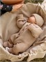 Шапка детская вязаная Amarobaby Pure Love Tot, демисезонная, бежевая AB-OD22-PLT16/03-38