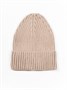 Шапка детская вязаная Amarobaby Pure Love Tot, демисезонная, бежевая AB-OD22-PLT16/03-38