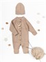 Шапка детская вязаная Amarobaby Pure Love Tot, демисезонная, бежевая AB-OD22-PLT16/03-38