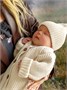 Шапка детская вязаная Amarobaby Pure Love Tot, демисезонная, молочный AB-OD22-PLT16/33-38