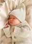 Шапка детская вязаная Amarobaby Pure Love Tot, демисезонная, молочный AB-OD22-PLT16/33-38