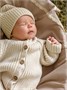 Шапка детская вязаная Amarobaby Pure Love Tot, демисезонная, молочный AB-OD22-PLT16/33-38