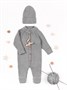 Шапка детская вязаная Amarobaby Pure Love Tot, демисезонная, серый AB-OD22-PLT16/11-38