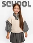 Жилет для девочки Amarobaby KNIT, молочный AB-OD21-KNIT10/33-122
