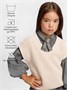 Жилет для девочки Amarobaby KNIT, молочный AB-OD21-KNIT10/33-122