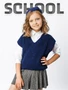 Жилет для девочки Amarobaby KNIT, синий AB-OD21-KNIT10/20-122