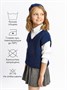 Жилет для девочки Amarobaby KNIT, синий AB-OD21-KNIT10/20-122