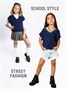 Жилет для девочки Amarobaby KNIT, синий AB-OD21-KNIT10/20-122