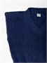 Жилет для девочки Amarobaby KNIT, синий AB-OD21-KNIT10/20-122