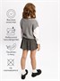 Жилет для девочки Amarobaby KNIT, серый AB-OD21-KNIT10/11-122