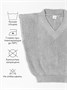 Жилет для девочки Amarobaby KNIT, серый AB-OD21-KNIT10/11-122