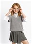 Жилет для девочки Amarobaby KNIT, серый AB-OD21-KNIT10/11-122