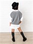 Жилет для девочки Amarobaby KNIT, серый AB-OD21-KNIT10/11-122
