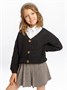 Кардиган детский Amarobaby KNIT, черный AB-OD21-KNIT19/09-122