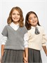 Свитер для девочки Amarobaby KNIT, молочный AB-OD21-KNIT2601/33-122