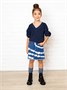Свитер для девочки Amarobaby KNIT, синий AB-OD21-KNIT2601/20-122