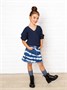 Свитер для девочки Amarobaby KNIT, синий AB-OD21-KNIT2601/20-122