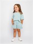 Костюм детский Amarobaby JUMP (футболка,шорты), мятный AB-OD21-JUMP2201/32-92