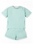 Костюм детский Amarobaby JUMP (футболка,шорты), мятный AB-OD21-JUMP2201/32-92