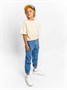 Костюм детский Amarobaby JUMP (футболка,брюки), кремовый/синий AB-OD21-JUMP22/0220-92