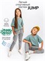Костюм детский Amarobaby JUMP (футболка,брюки), мятный/серый AB-OD21-JUMP22/3211-92