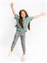 Костюм детский Amarobaby JUMP (футболка,брюки), мятный/серый AB-OD21-JUMP22/3211-92