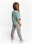 Костюм детский Amarobaby JUMP (футболка,брюки), мятный/серый AB-OD21-JUMP22/3211-92