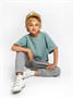 Костюм детский Amarobaby JUMP (футболка,брюки), мятный/серый AB-OD21-JUMP22/3211-92