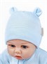 Чепчик (шапочка) детская AMAROBABY Fashion bear, голубой AB-OD22-NE16FBe1/19-38