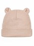 Чепчик (шапочка) детская AMAROBABY Fashion bear, бежевый AB-OD22-NE16FBe1/03-38