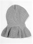 Шапка-шлем детская вязаная Amarobaby Pure Love Helmet, серый, с подкладом AB-OD22-PLH16/11-38