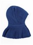 Шапка-шлем детская вязаная Amarobaby Pure Love Helmet, синий, с подкладом AB-OD22-PLH16/20-38