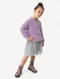 Кардиган детский Amarobaby KNIT, сиреневый AB-OD21-KNIT19/17-98