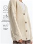Кардиган детский Amarobaby KNIT, молочный AB-OD21-KNIT19/33-98