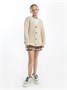 Кардиган детский Amarobaby KNIT, молочный AB-OD21-KNIT19/33-98
