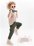 Костюм детский Amarobaby JUMP (футболка,брюки), бежевый/хаки AB-OD21-JUMP22/0326-92