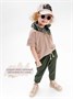 Костюм детский Amarobaby JUMP (футболка,брюки), бежевый/хаки AB-OD21-JUMP22/0326-92
