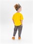 Костюм детский Amarobaby JUMP (футболка,брюки), желтый/серый AB-OD21-JUMP22/0411-92
