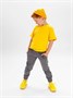 Костюм детский Amarobaby JUMP (футболка,брюки), желтый/серый AB-OD21-JUMP22/0411-92