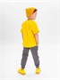 Костюм детский Amarobaby JUMP (футболка,брюки), желтый/серый AB-OD21-JUMP22/0411-92