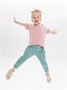 Костюм детский Amarobaby JUMP (футболка,брюки), розовый/мятный AB-OD21-JUMP22/0632-92