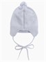 Шапка детская вязаная Amarobaby Pure Love Cutie, серый, демисезонная, с подкладом AB-OD21-PLС16/11-38