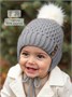 Шапочка детская  Amarobaby Pure Love Wool вязаная, утепленная, серый AB-OD20-PLW16/11-38