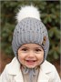Шапочка детская  Amarobaby Pure Love Wool вязаная, утепленная, серый AB-OD20-PLW16/11-38