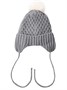 Шапочка детская  Amarobaby Pure Love Wool вязаная, утепленная, серый AB-OD20-PLW16/11-38