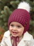 Шапочка детская Amarobaby Pure Love Wool вязаная, утепленная, розовый AB-OD20-PLW16/06-38